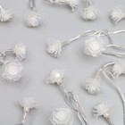 УЦЕНКА Гирлянда «Нить» 5 м с насадками «Розы большие», IP20, 20 LED, 220 В, мигание, прозрачная нить, свечение мульти - Фото 6