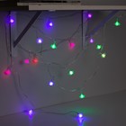 УЦЕНКА Гирлянда «Нить» 5 м с насадками «Розы большие», IP20, 20 LED, 220 В, мигание, прозрачная нить, свечение мульти - Фото 8