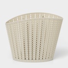 Подставка для столовых приборов «Вязание», пластик, серая - Фото 3