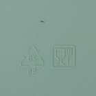 Подставка для столовых приборов IDEA «Вязание», 11×20×15 см, пластик, зелёный - Фото 5