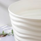 Кашпо для цветов IDEA «Дюна», 8.5 л, d=25 см, h=24 см, пластик, белое - Фото 3