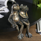 Сувенир полистоун "Два лягушонка" под бронзу 17,5х11,5х11 см - Фото 2