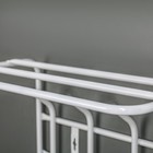 Вешалка настенная с полкой на 4 крючка, 40×23,8×26,8 см, цвет белый - Фото 3