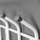 Вешалка настенная с полкой на 4 крючка, 40×23,8×26,8 см, цвет белый - Фото 4