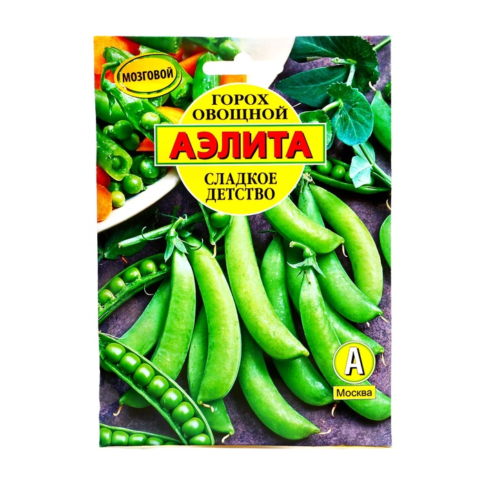 Семена Горох овощной «Сладкое детство», 25 г, лущильный, «Аэлита» - Фото 1
