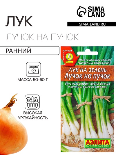 Семена Лук на зелень «Лучок на пучок», 0.5 г, «Аэлита»