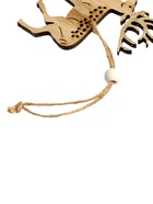 Елочная игрушка «Золотой олень», деревянная - Фото 6