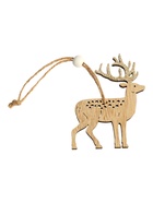 Елочная игрушка «Золотой олень», деревянная 3608932