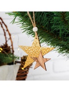 Елочная игрушка «Звездный путь», золотая 3608948