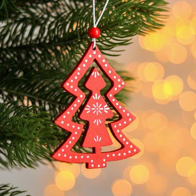 Елочная игрушка «Красочная ёлочка»