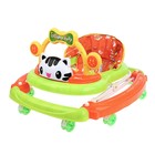 Ходунки «Счастливый малыш», 8 силик. колес, муз., свет, игрушки, зеленый - Фото 2