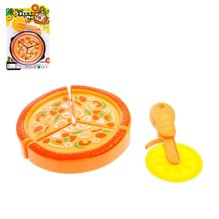 Игровой набор продуктов на липучке «Пицца Маргарита» - Фото 1