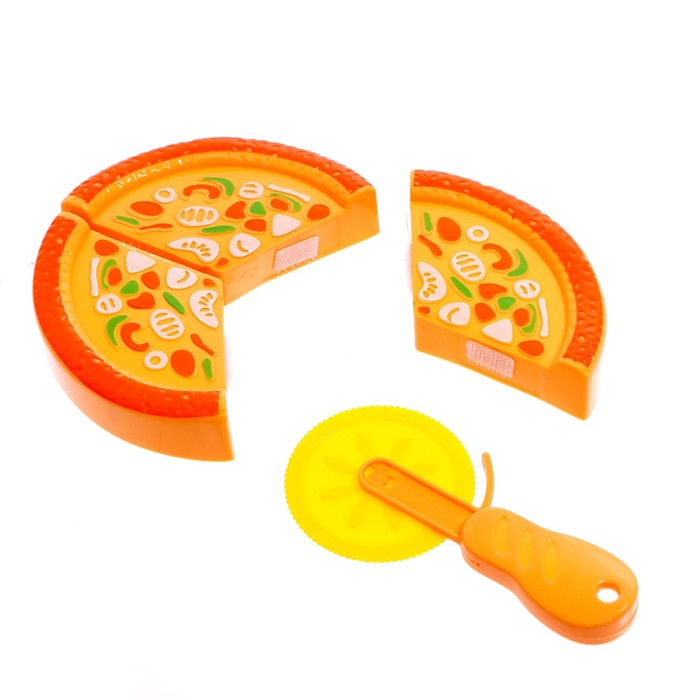 Игровой набор продуктов на липучке «Пицца Маргарита» - фото 1877458291