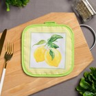 Прихватка "Лимоны" 17х17см,35% х/л,65% п/э,ватин 250г/м2 - Фото 1