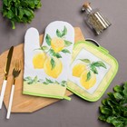 Прихватка "Лимоны" 17х17см,35% х/л,65% п/э,ватин 250г/м2 - Фото 5