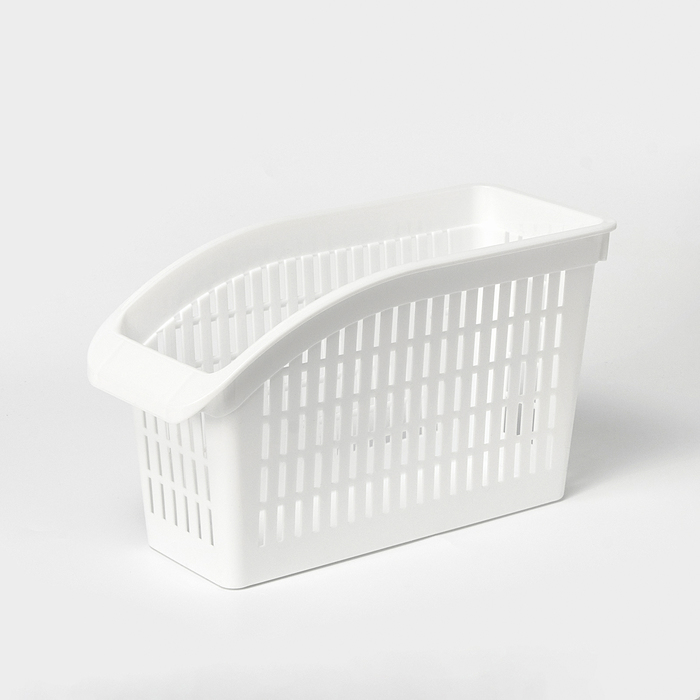 Корзина для хранения IDEA, пластик, 29×13×17 см, белая - Фото 1
