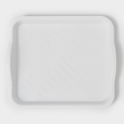 Поднос IDEA, 25×29×3.2 см, пластик, белый - Фото 2