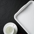 Поднос IDEA, 25×29×3.2 см, пластик, белый - Фото 4