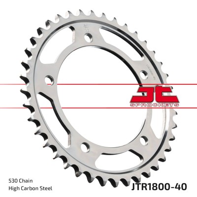 Звезда ведомая JTR1800-40, R1800-40, JT sprockets, цепь 530, 40 зубьев