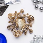 Брошь «Фиеста», цвет синий в золоте - Фото 2