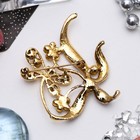 Брошь «Стрекозка» в цветах, цвет сиренево-белый в золоте - Фото 2