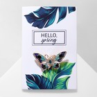 Брошь «Бабочка» павлиний глаз, сине-бирюзовая в золоте - Фото 2