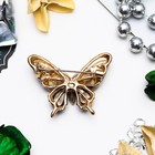 Брошь «Бабочка» дарк, цветная в золоте - Фото 3