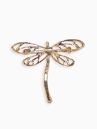 Брошь «Стрекозка» радужная, сине-фиолетовая в золоте - Фото 2