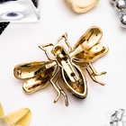 Брошь «Пчела» медуница, цветная в золоте - Фото 2