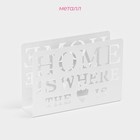 Салфетница Доляна «Дом здесь», 15×4×10 см, белая - Фото 2