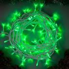 Гирлянда «Нить» 10 м, IP44, белая нить, 100 LED, свечение зелёное, 8 режимов, 220 В - Фото 1
