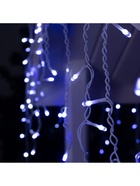 Гирлянда «Бахрома» 4 × 0.6 м, IP44, белая нить, 180 LED, свечение бело-синее, мигание, 220 В 3584218 - фото 319918877