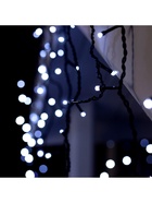 Гирлянда «Бахрома» 4 × 0.6 м, IP44, тёмная нить, 180 LED, свечение белое, мерцание белым, 220 В 3584220 - фото 319918885
