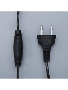 Гирлянда «Бахрома» 4 × 0.6 м, IP44, тёмная нить, 180 LED, свечение белое, мерцание белым, 220 В 3584220 - фото 319918886