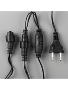 Гирлянда «Бахрома» 4 × 0.6 м, IP44, тёмная нить, 180 LED, свечение белое, мерцание белым, 220 В 3584220 - фото 319918887
