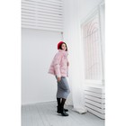 Куртка женская утепленная бархатная, р.L, цв.розовый - Фото 2