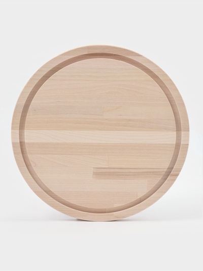 Доска разделочная круглая Доляна «Фортуна», d=25 см, толщина 1.8 см, дерево берёза