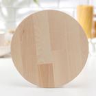 Доска разделочная круглая Доляна «Фортуна», d=25 см, толщина 1.8 см, дерево берёза - Фото 2