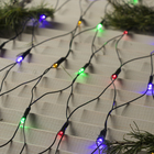 УЦЕНКА Гирлянда «Сеть», 2×2 м, IP20, 224 LED, 220 В, 8 режимов, тёмная нить, свечение мульти - Фото 6