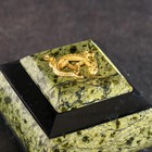 Шкатулка "Уральская царица", 8х8х6,5 см, натуральный камень, змеевик - Фото 4