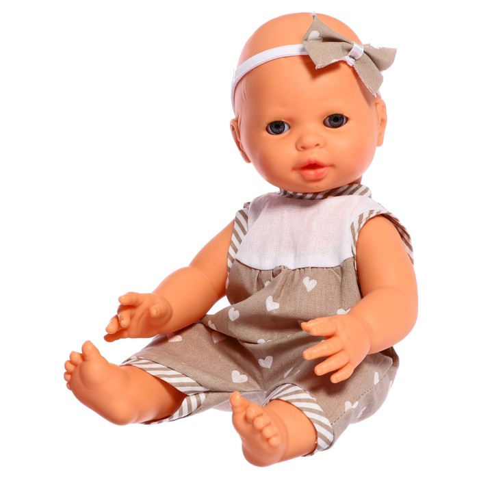 Пупс «Забавный» с соской, бутылочкой и горшком, 35 см, в пакете 44378