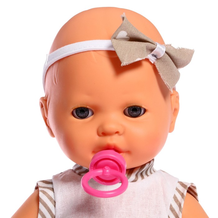 Пупс «Забавный» с соской, бутылочкой и горшком, 35 см, в пакете 44378