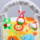 Шезлонг - качалка для новорождённых «Африка», игровая дуга, игрушки МИКС - Фото 2