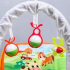 Шезлонг-качалка для новорождённых «Домашние животные», игровая дуга, съёмные игрушки МИКС - Фото 2