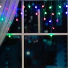 УЦЕНКА Гирлянда «Бахрома», 1.8×0.5 м, с насадками «Ёжики», IP20, 48 LED, 220 В, мигание, прозрачная нить, свечение мульти (RG/RB) 3958761 - фото 3619567