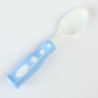 Набор детской посуды «Сладкий малыш», 3 предмета: тарелка на присоске, крышка, ложка, цвет голубой - Фото 6