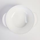 Набор детской посуды «Зайчик», 3 предмета: тарелка на присоске, крышка, ложка, цвет бирюзовый - фото 4258397
