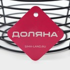 Фруктовница Доляна, 19.5×19.5×13 см, чёрная - Фото 10