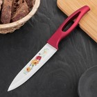 Нож кухонный керамический "Красная роза", лезвие 12,5 см, красная рукоять - Фото 1