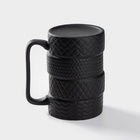 Кружка «Шины», 460 мл, керамика, чёрная - Фото 2